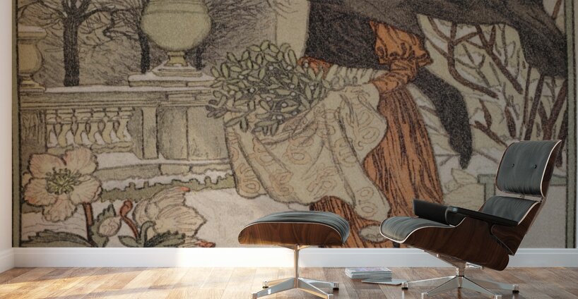 Décembre 1896-1898 Poster by Eugène Samuel Grasset Wall Murals