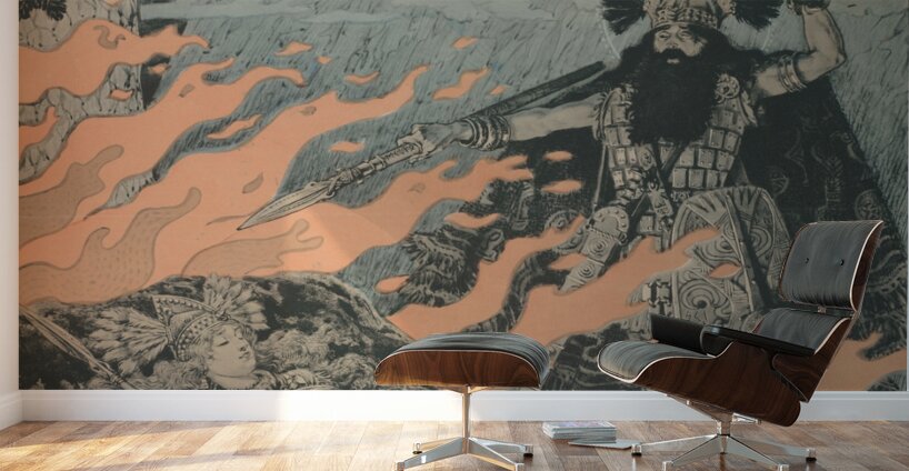 Affiche voor Die Walküre van Richard Wagner  1893  Illustration Wall Murals