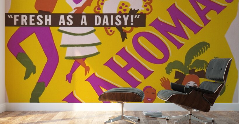 Oklahoma 1940s Artcraft Lithograph Poster 1905–1970 Wall Murals