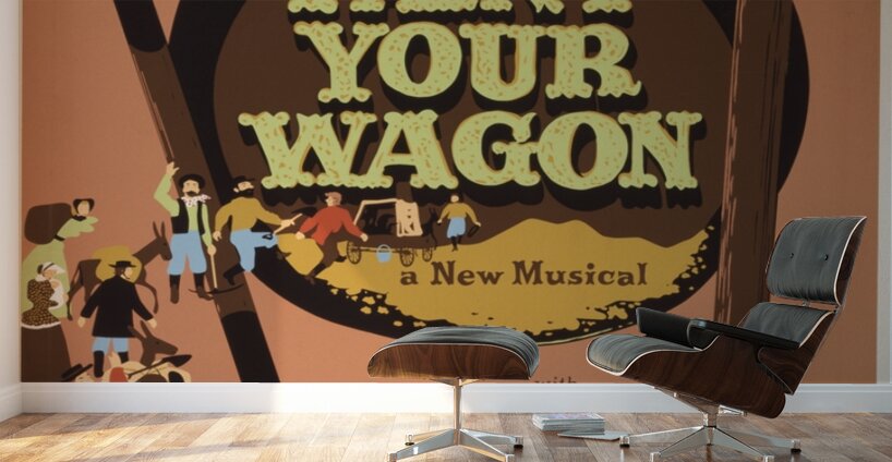 Paint your wagon 1951 Dick Dodge American 20th Century Artcraft Lithograph Poster 1905–1970 Wall Murals