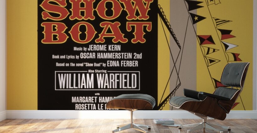 Showboat 1966 M. Koskinen Artcraft Lithograph Poster Wall Murals