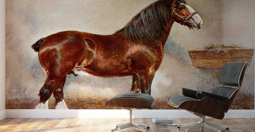 Clydesdale Stallion Prince of Albion Frank Babbage English 1858–1916 Wall Murals