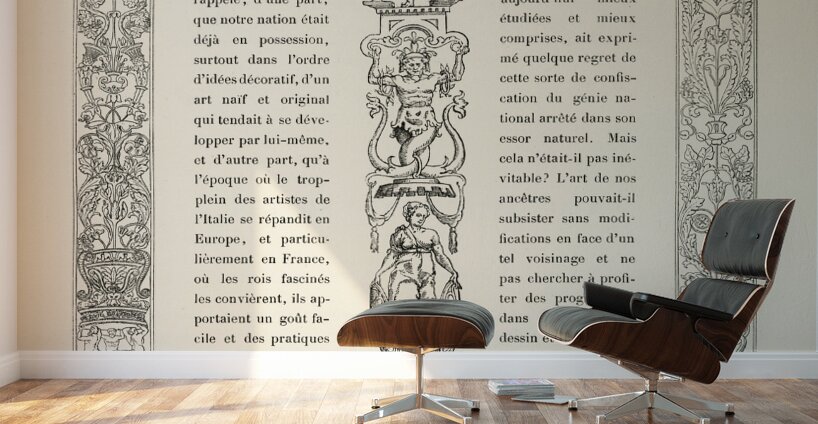 Ancient Egyptian. 1888 edition Lornement Polychrome by Albert Racine 1825–1893. Wall Murals