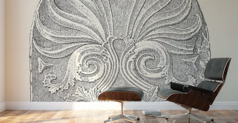 Anatolian Asia Minor pattern. 1888 edition Lornement Polychrome by Albert Racine 1825–1893. Wall Murals