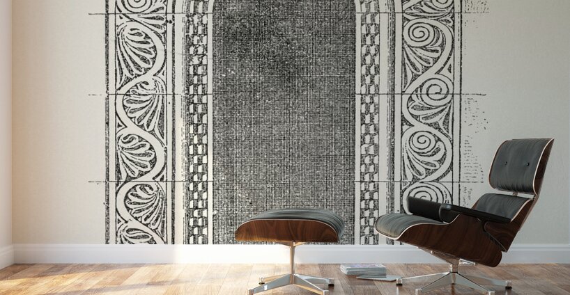 Byzantine pattern. 1888 edition Lornement Polychrome by Albert Racine 1825–1893. Wall Murals