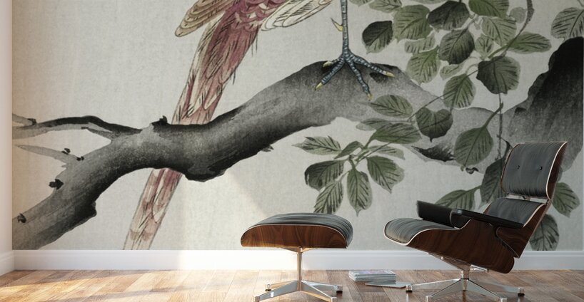 Copper pheasant 1900 - 1930 by Ohara Koson 1877-1945. Wall Murals