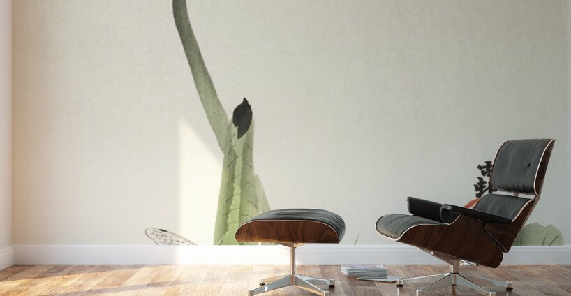 Libelle and lotus 1900 - 1930 by Ohara Koson 1877-1945. Wall Murals