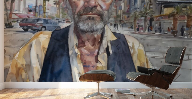 Watercolor You Never Know By Bruce Lazarus Wall Murals