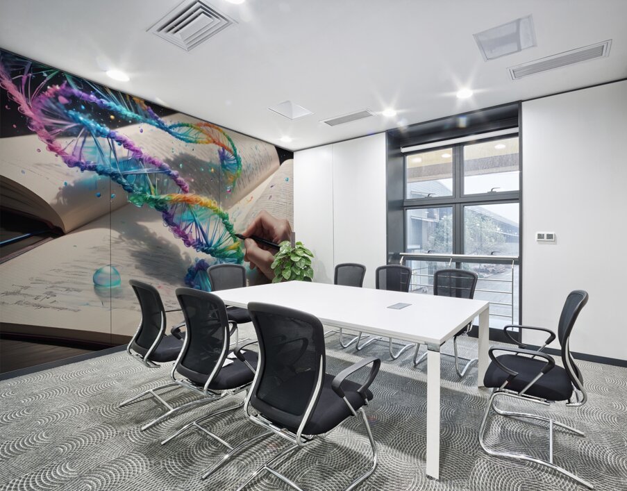 Rainbow DNA By ISHISH Wall Printing