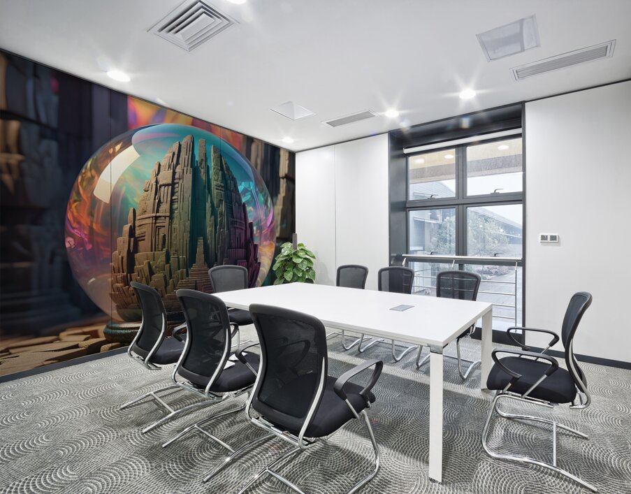 Ancient Stone Monolith Sphere By ISHISH Wall Printing