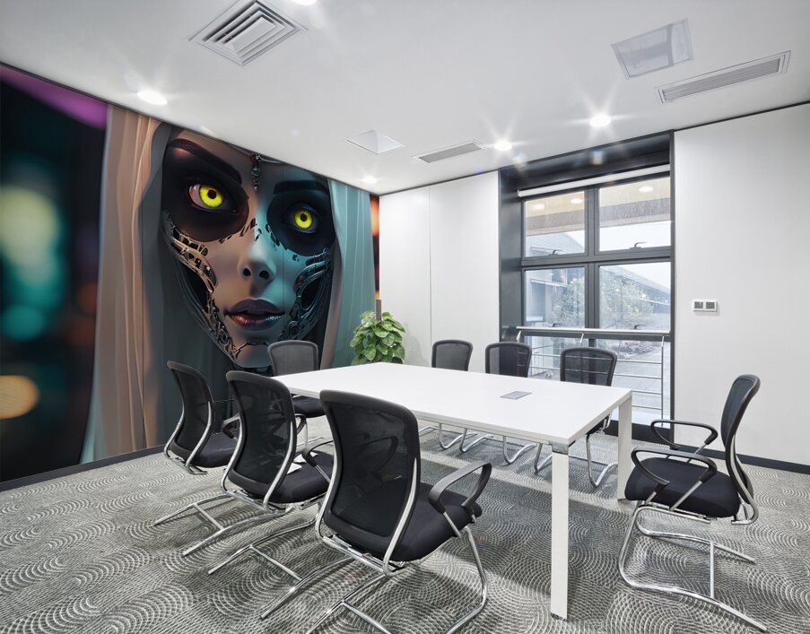 A Beautiful  Titanium Ghost Nymph By ISHISH Wall Printing