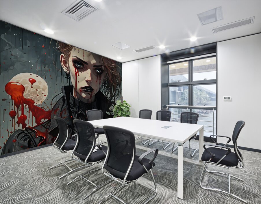 Gothic Ghost By ISHISH Wall Printing