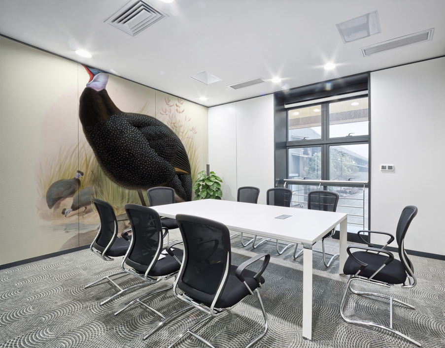 Numida cristata. 1872 Wall Printing