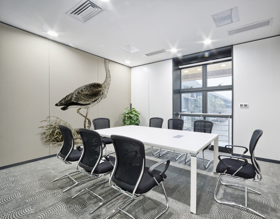 Gray heron Ardea cinerea Wall Printing