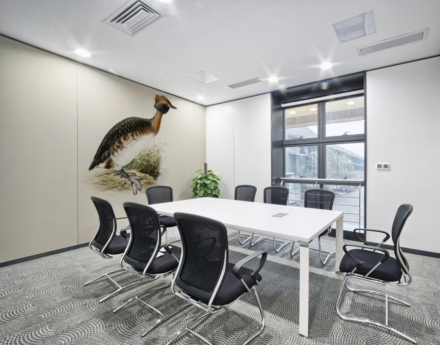 Horned grebe-in spring Podiceps auritus Wall Printing