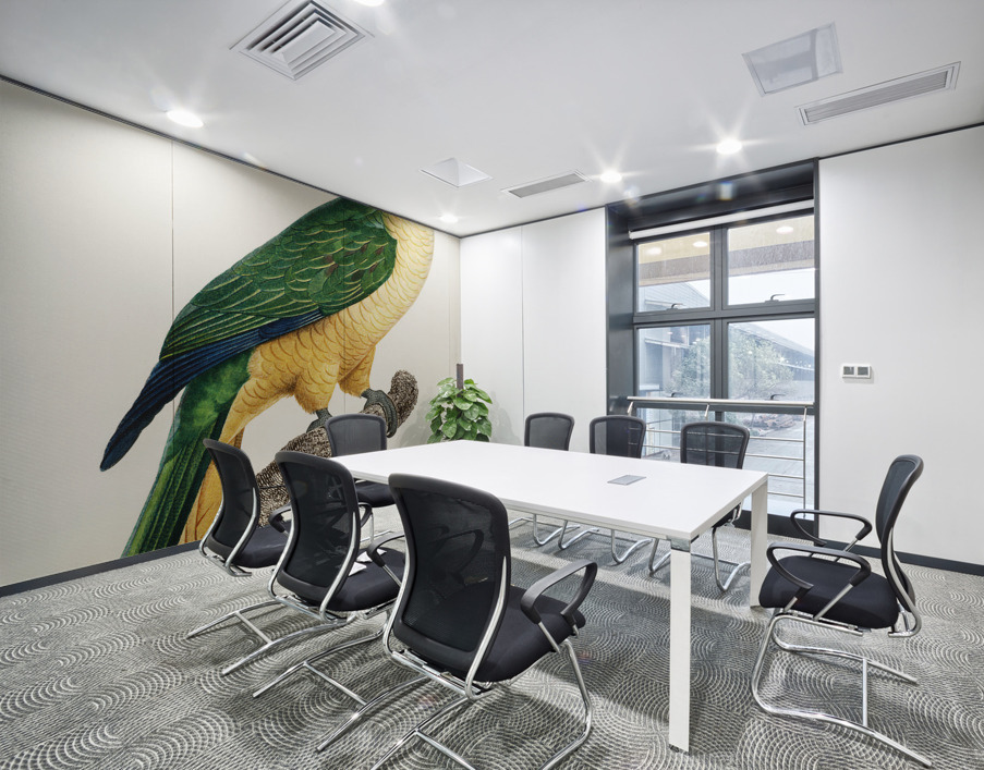 Buru green parrot  Wall Printing