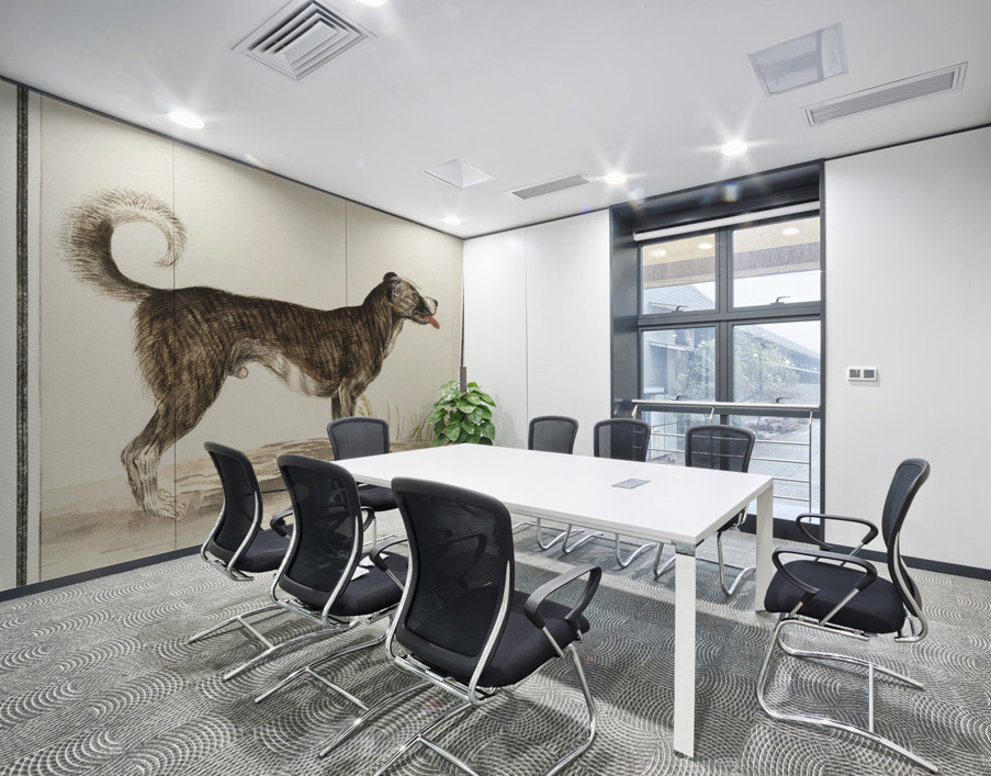 Dog in vintage style Wall Printing