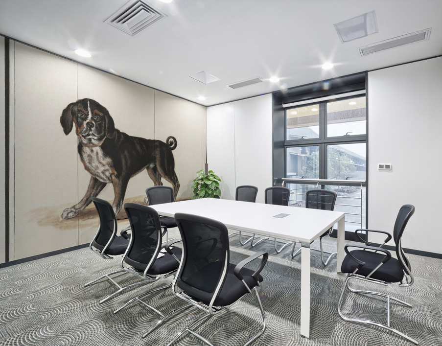 Dog in vintage style Wall Printing