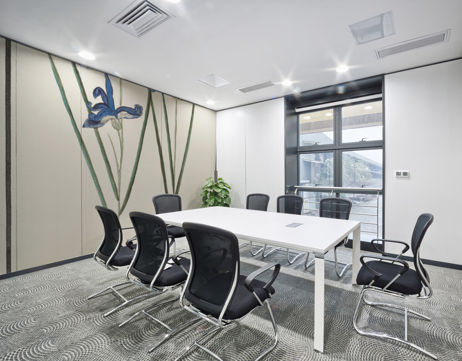 Blue iris in vintage style Wall Printing