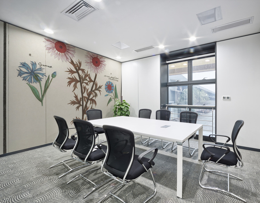 Bachelors button and morning glory Wall Printing