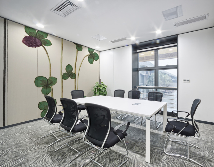 Dogstand flower wild rose and papaver Wall Printing