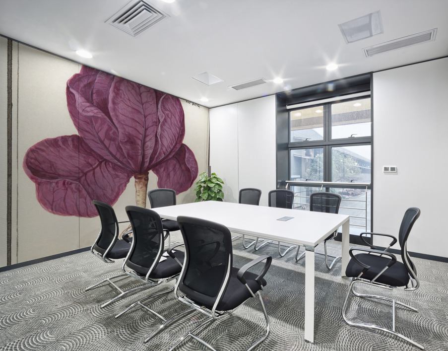 Red cabbage in vintage style Wall Printing