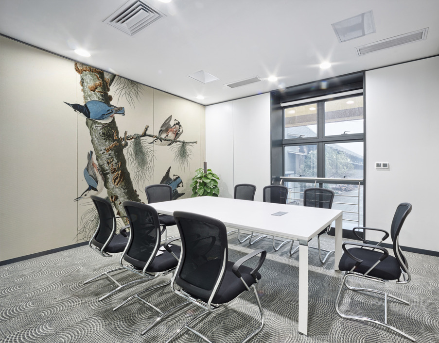 White-breasted Black-capped Nuthatch Wall Printing