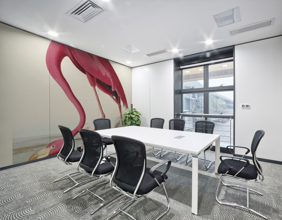 Pink flamingo Wall Printing