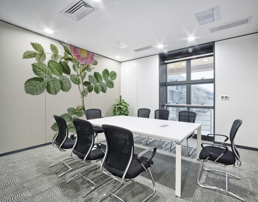 Pink sweet briar rose Wall Printing