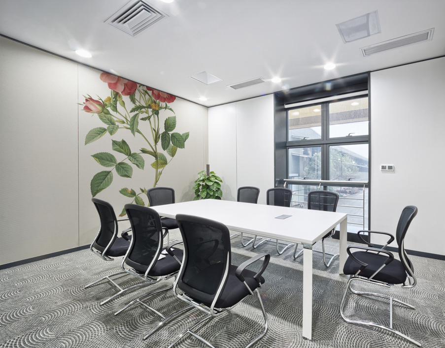 Blooming pink roses Wall Printing