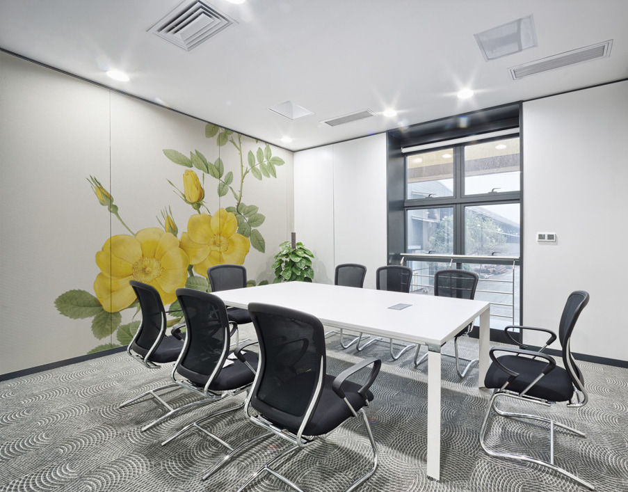 Yellow sweetbriar roses Wall Printing