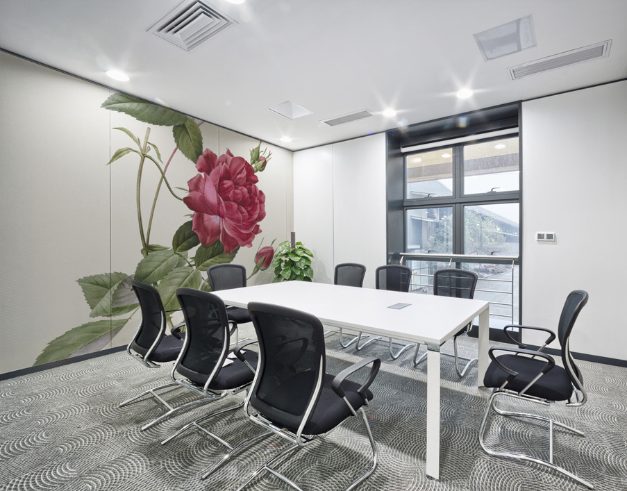 Red bengal rose Wall Printing