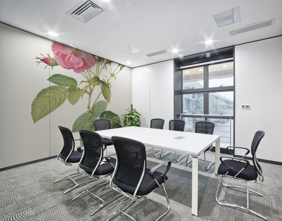 Pink roses in bloom Wall Printing