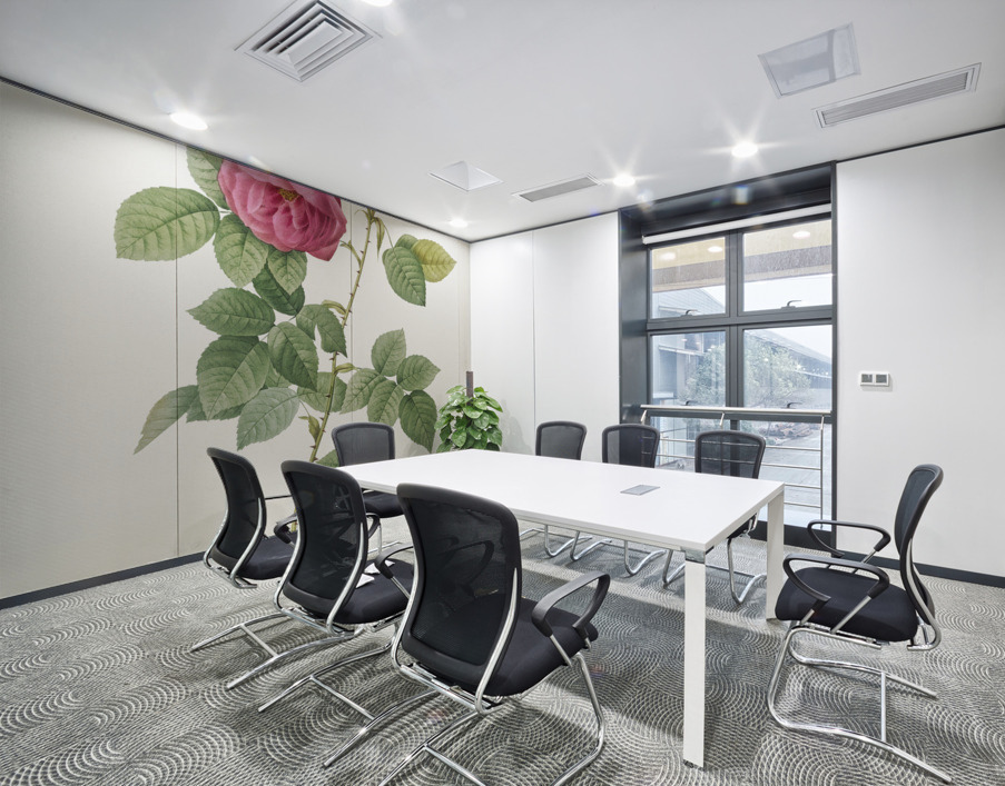 Pink bourbon roses Wall Printing