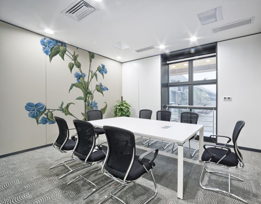 Commelina tuberosa illustration  Wall Printing