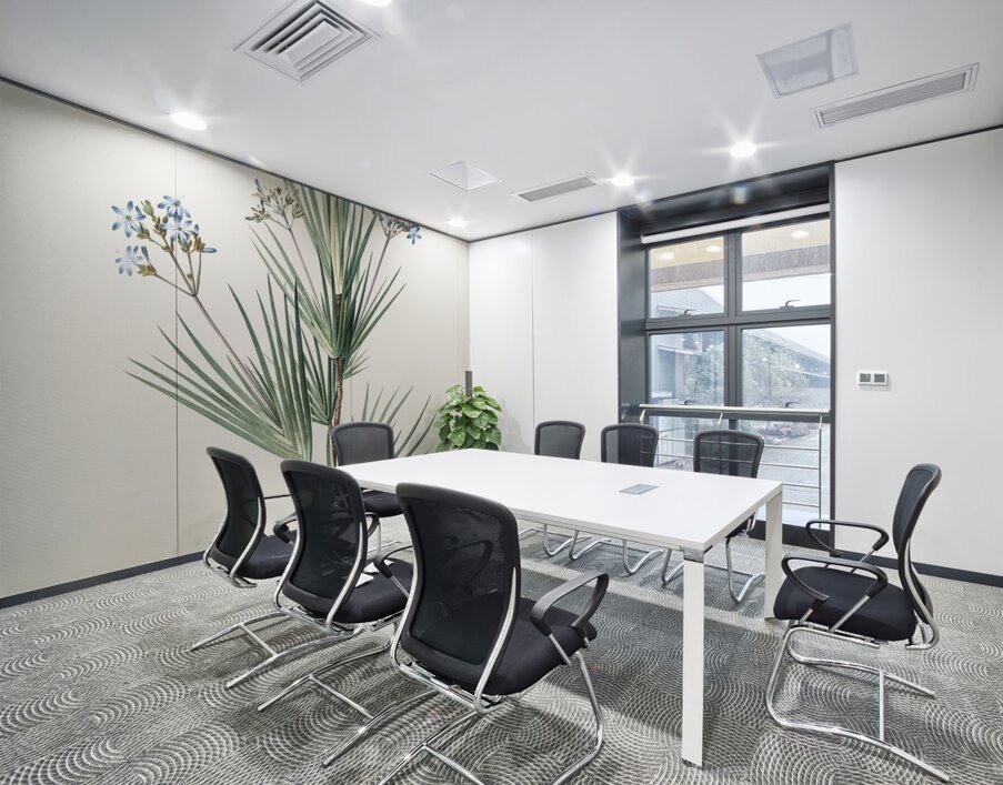 Blue stars illustration  Wall Printing