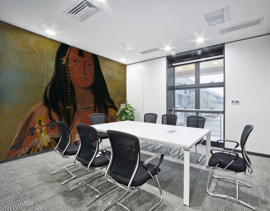 H’co-A-H’co-A-H’cotes-Min No Horns On His Head a Brave 1832 Wall Printing