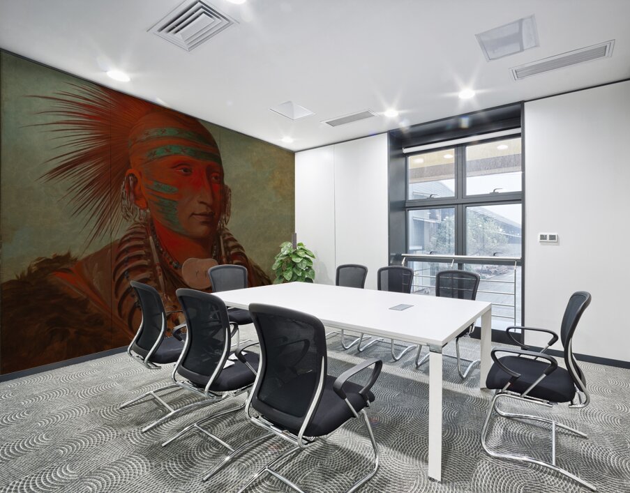 No-Ho-Mun-Ya One Who Gives No Attention 1844 Wall Printing