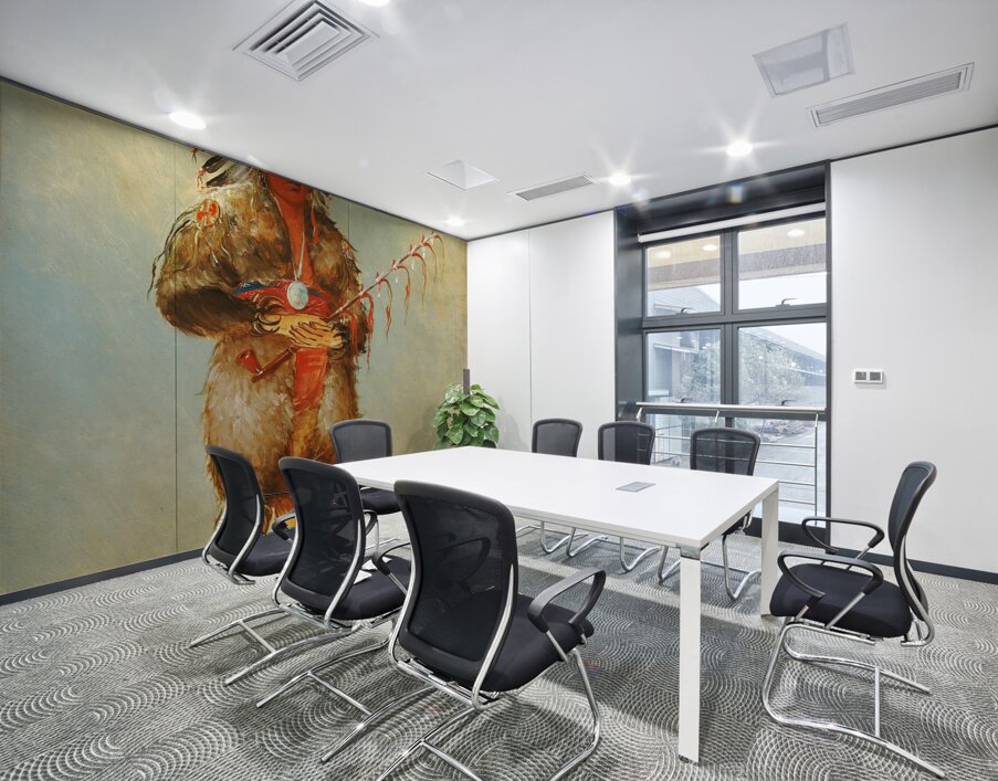 Ráw-No-Way-Wóh-Krah Loose Pipestem a Brave 1832 Wall Printing