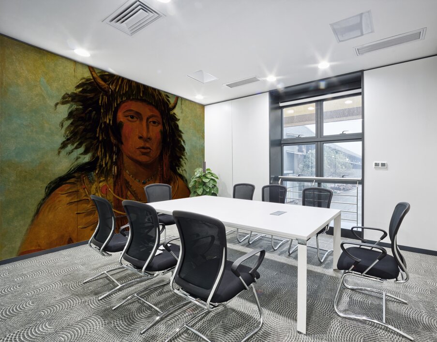 Say-Say-Gon Hail Storm War Chief 1845 Wall Printing