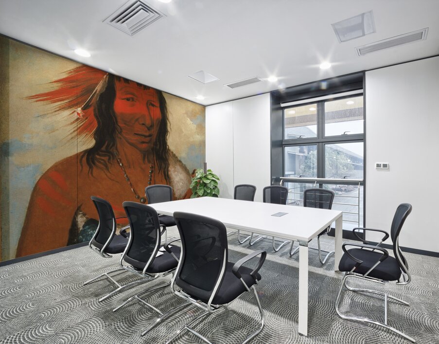 Wá-Nah-De-Túnk-Ah Big Eagle Or Black Dog Chief of The O-Hah-Kas-Ka-Toh-Y-An-Te Band 1835 Wall Printing