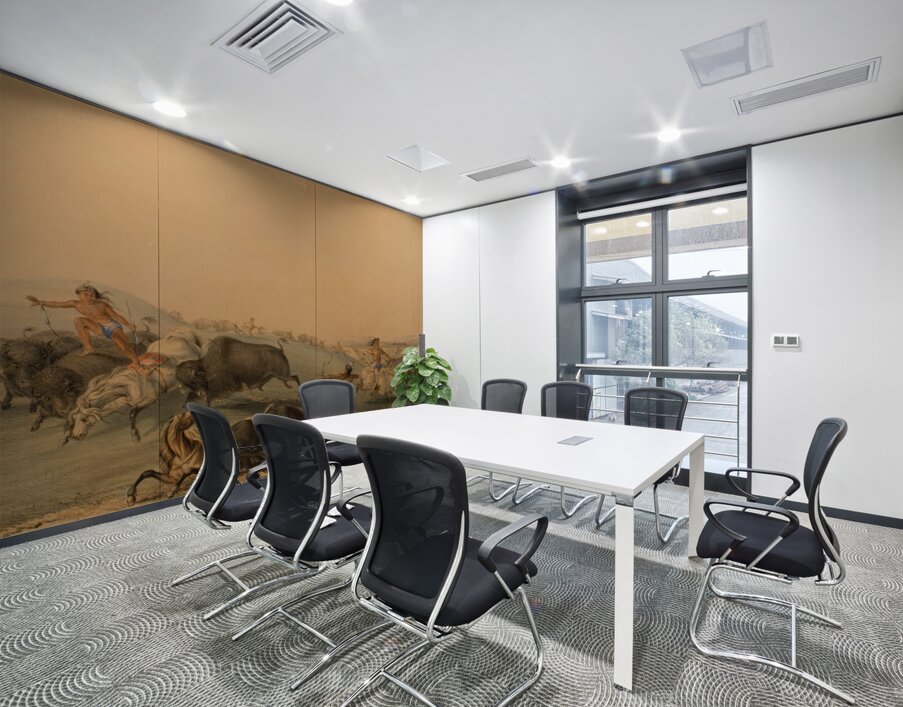 Buffalo Hunt Chase 1844 Wall Printing