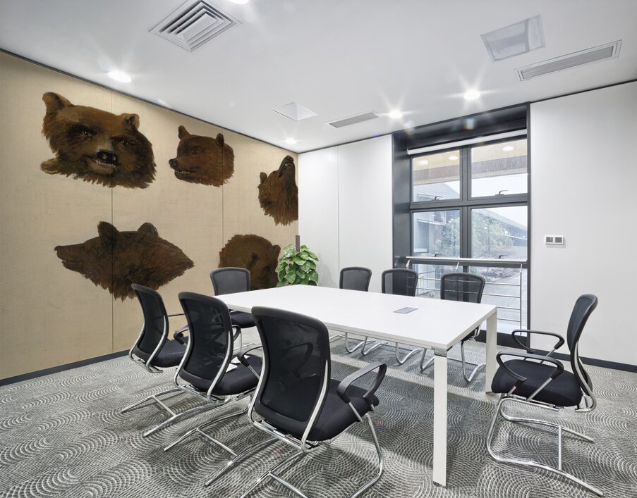 Portraits of Two Grizzly Bears From Life 1839-1840 Wall Printing