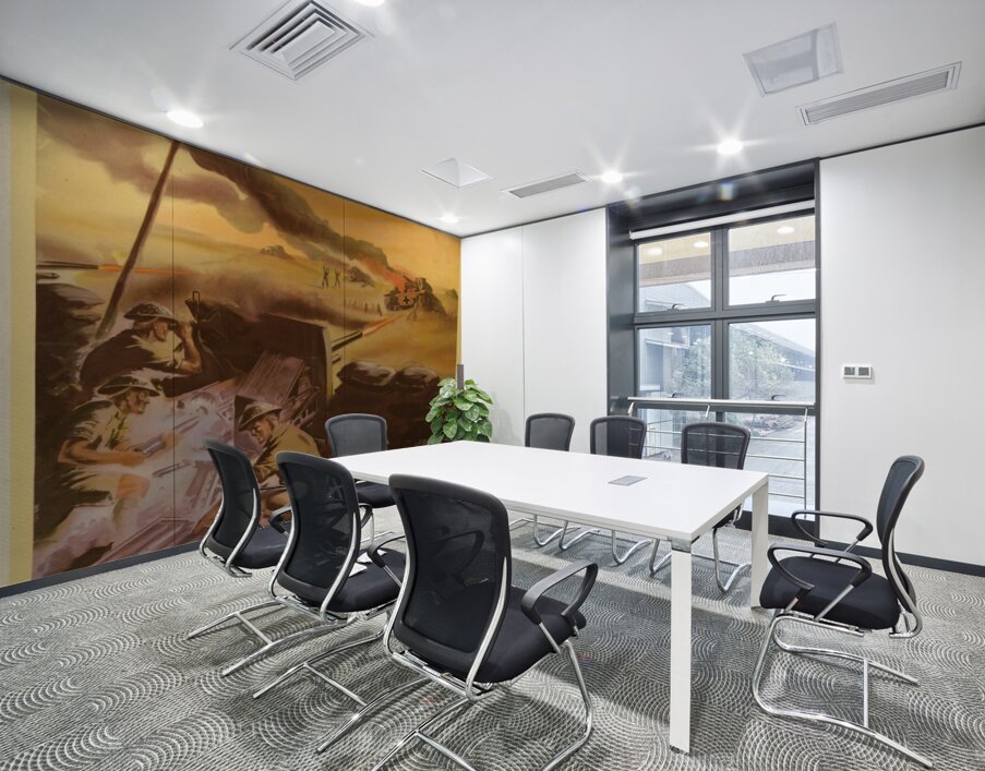 British Field-Guns Smash a German Tank Attack at Point-Blank Range in Libya – Back Them Up! Wall Printing
