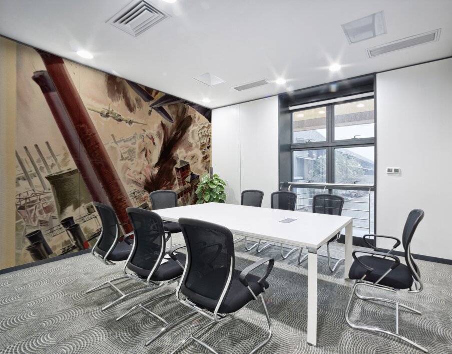 The Bombing in Daylight of the Power Station at Knapsack Germany by the Royal Air Force – Back Them Up! Wall Printing