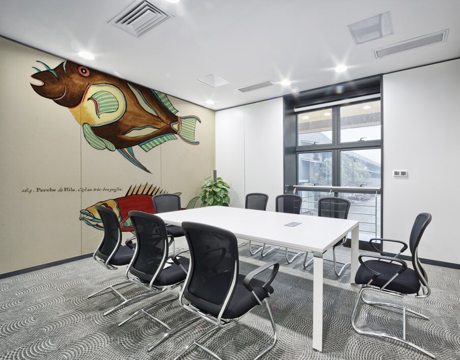 Colourful and surreal illustrations of fishes found in Moluccas Indonesia and the East Indies by Louis Renard 1678 -1746 from Histoire naturelle des plus rares curiositez de la mer des Indes 1754. Wall Printing