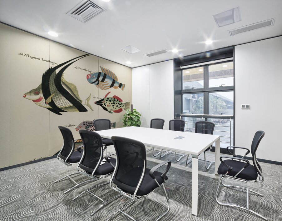 Colourful and surreal illustrations of fishes found in Moluccas Indonesia and the East Indies by Louis Renard 1678 -1746 from Histoire naturelle des plus rares curiositez de la mer des Indes 1754. Wall Printing