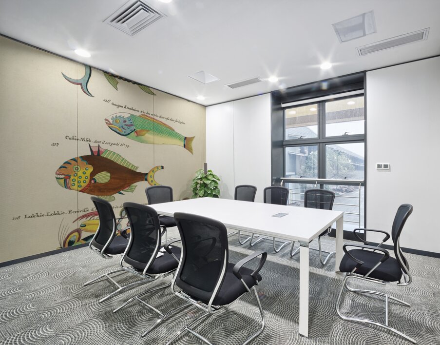 Colourful and surreal illustrations of fishes and other marine life found in Moluccas Indonesia and the East Indies by Louis Renard 1678 -1746 from Histoire naturelle des plus rares curiositez de la mer des Indes 1754. Wall Printing