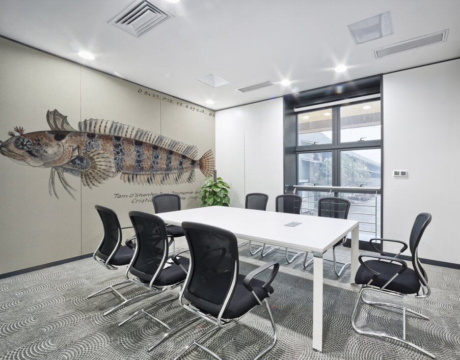 Antique fish possibly heteroclinus sp weedfish South Pacific Fishes by Frank Edward Clarke 1849-1899.  Wall Printing