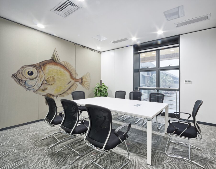 Antique fish Platystethus abbrevatus South Pacific Fishes by Frank Edward Clarke 1849-1899.  Wall Printing